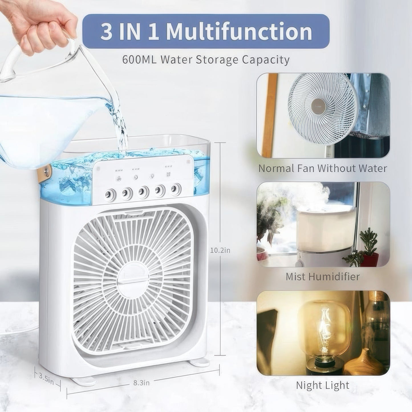 Portable Air Cooler & Mist Fan